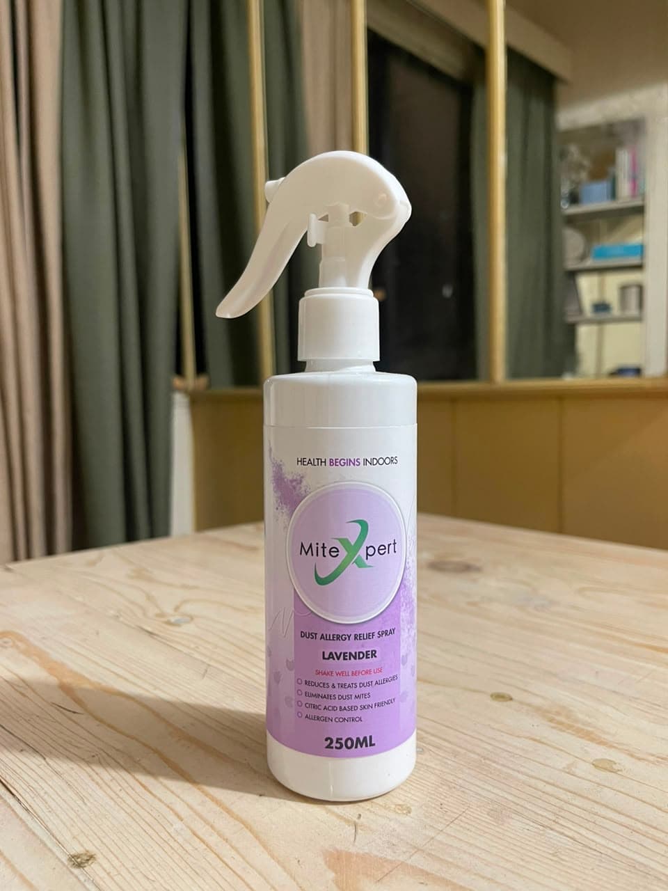 MiteXpert Lavender 250ml dust allergy relief spray