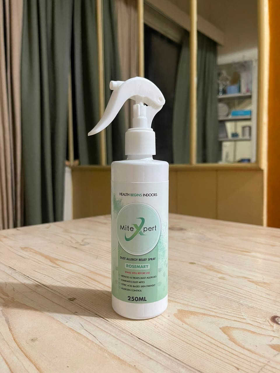 MiteXpert Rosemary 250ml dust allergy relief spray